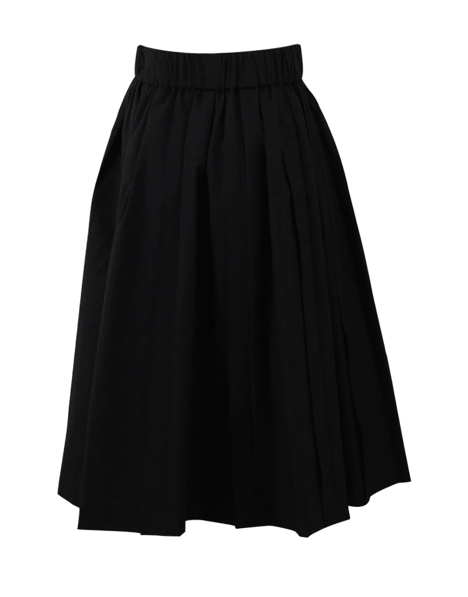 Pleated Midi Skirt