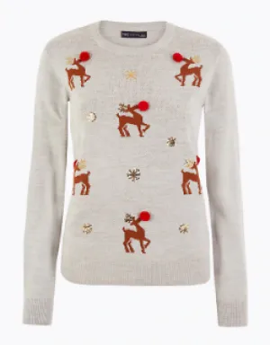 Reindeer Christmas Jumper