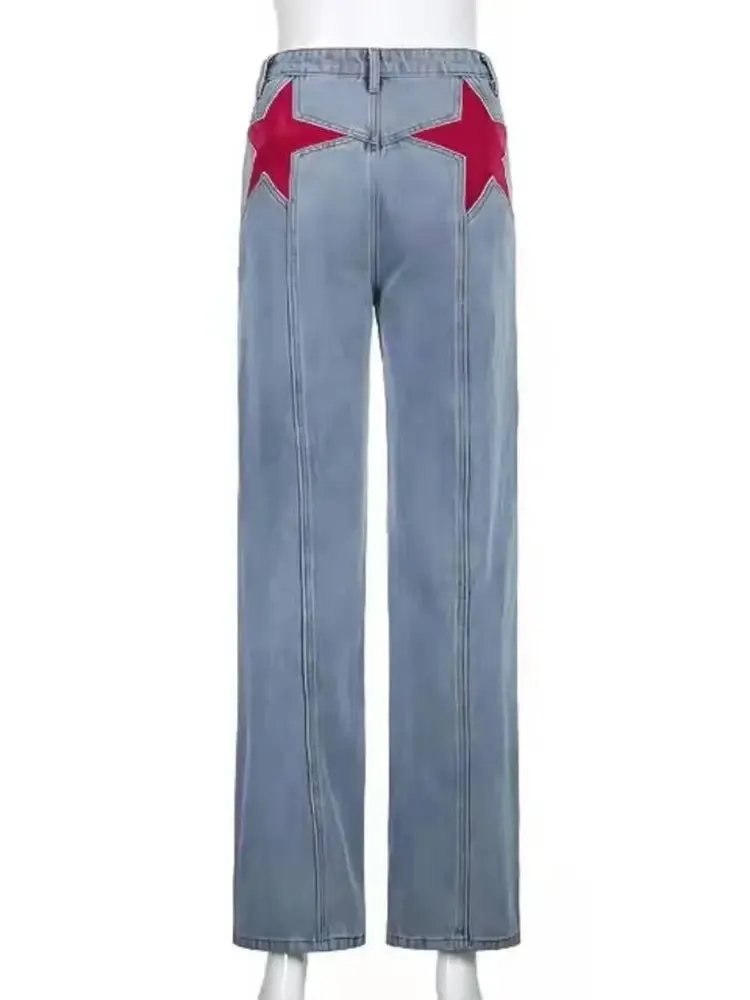 Retro Mid-Waist Flared Jeans