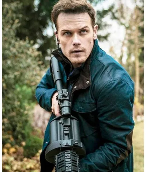 Sam Heughan SAS Red Notice Black Jacket