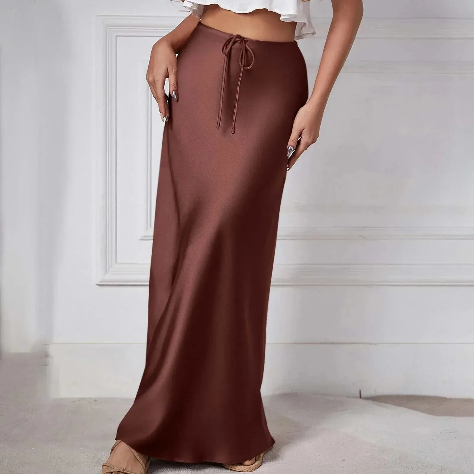 Satin Maxi Skirt