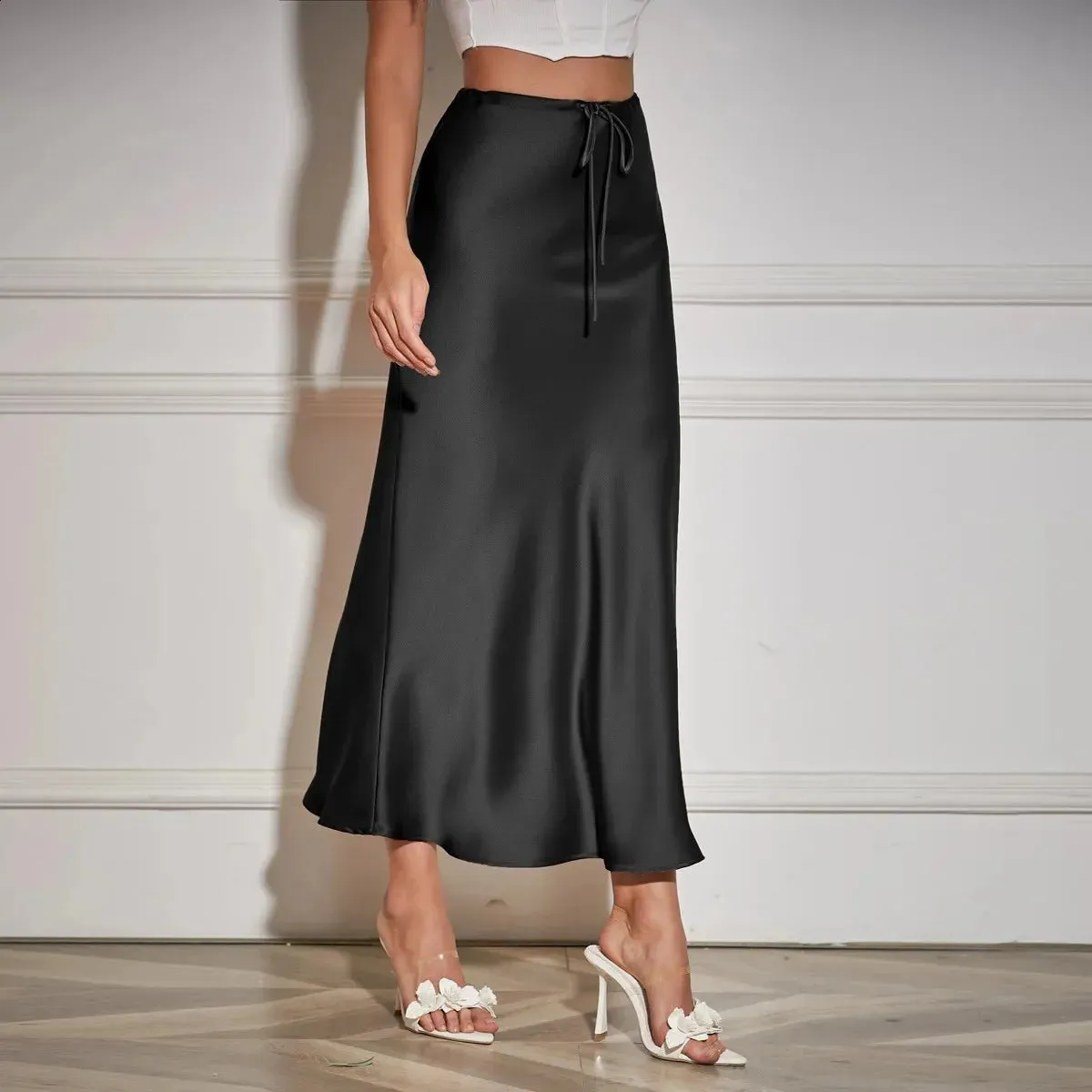 Satin Maxi Skirt