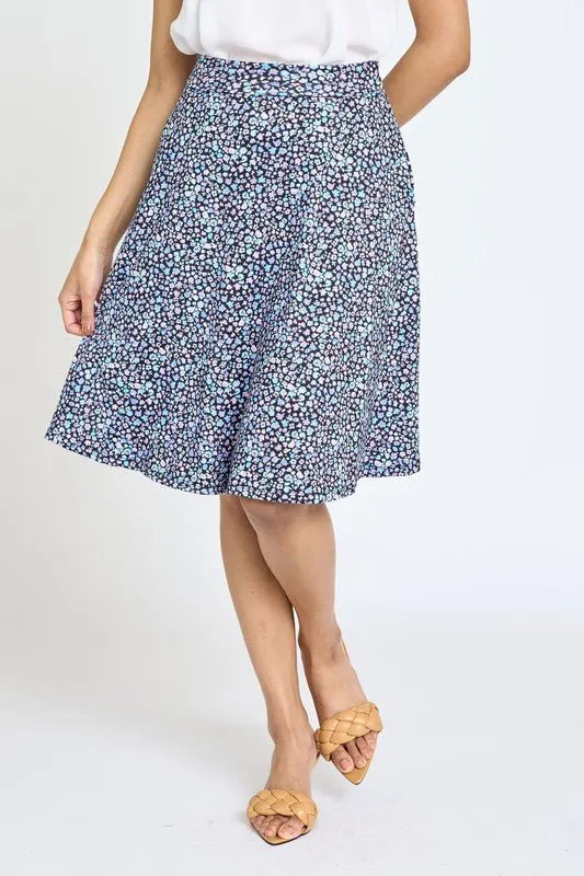 Secrete Garden Floral Midi Skirt