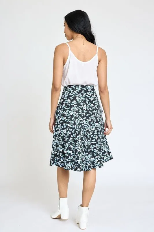 Secrete Garden Floral Midi Skirt