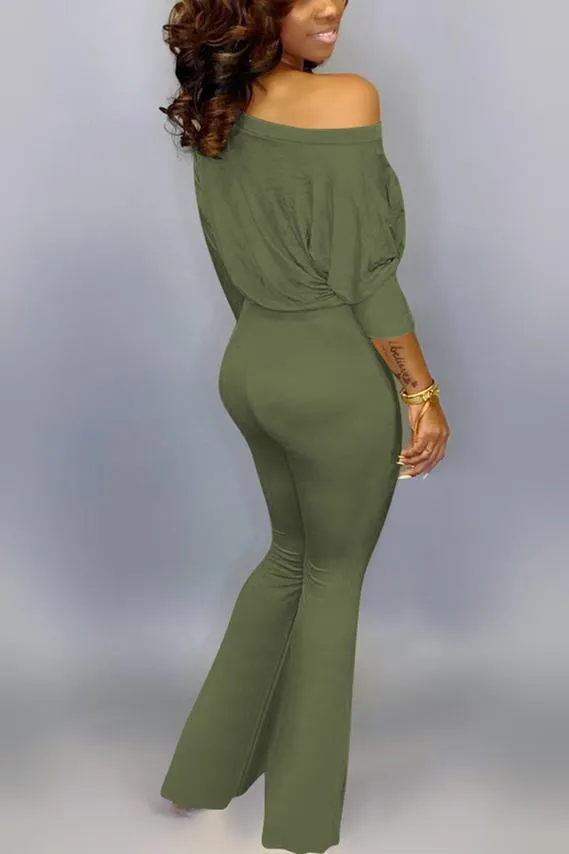 Sexy Flared Pants Jumpsuit