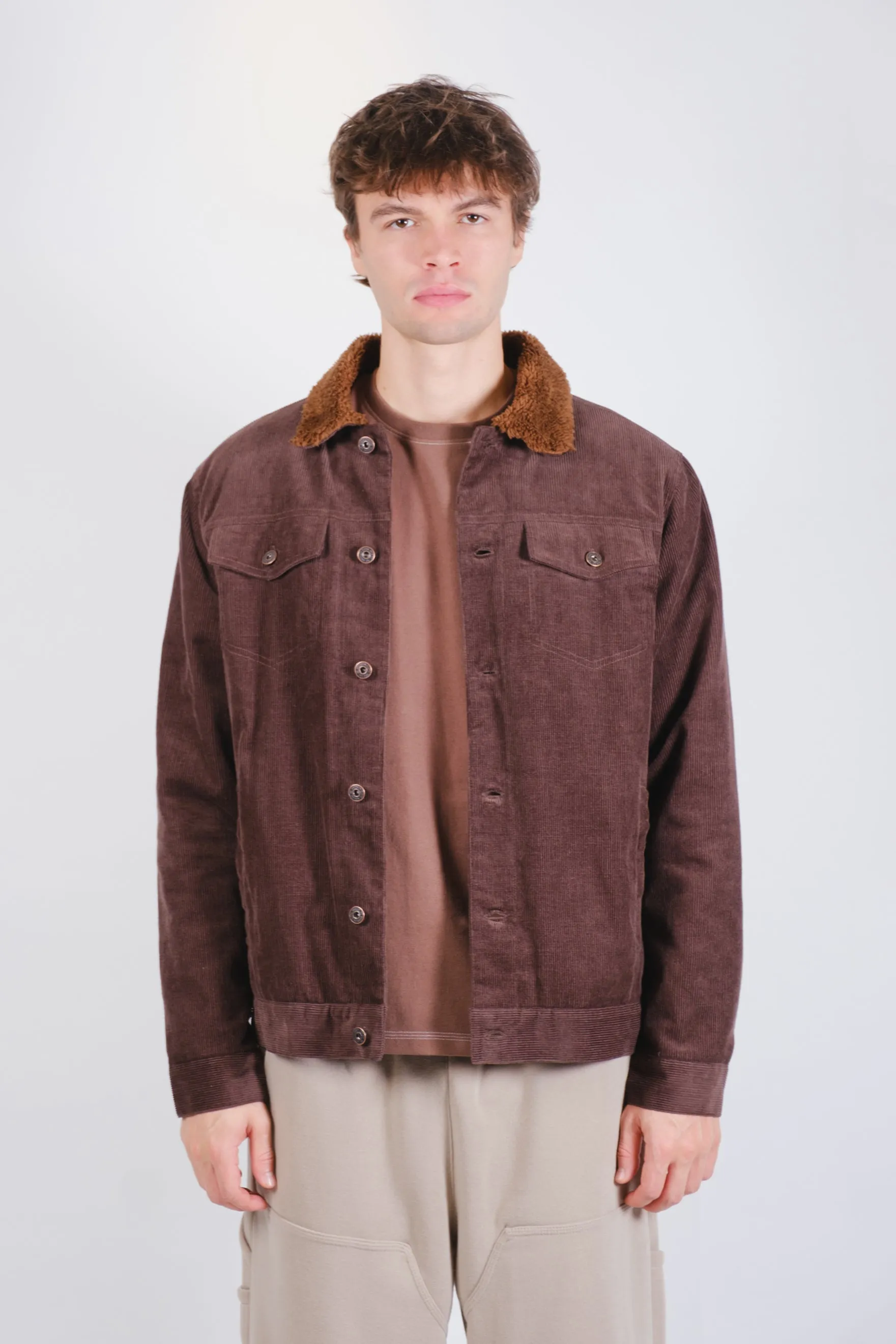 Sherpa Lined Cord Trucker