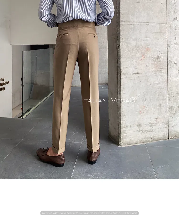 Signature Buttoned Gurkha Pants By Italian Vega™