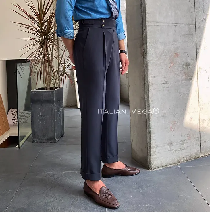 Signature Buttoned Gurkha Pants By Italian Vega™