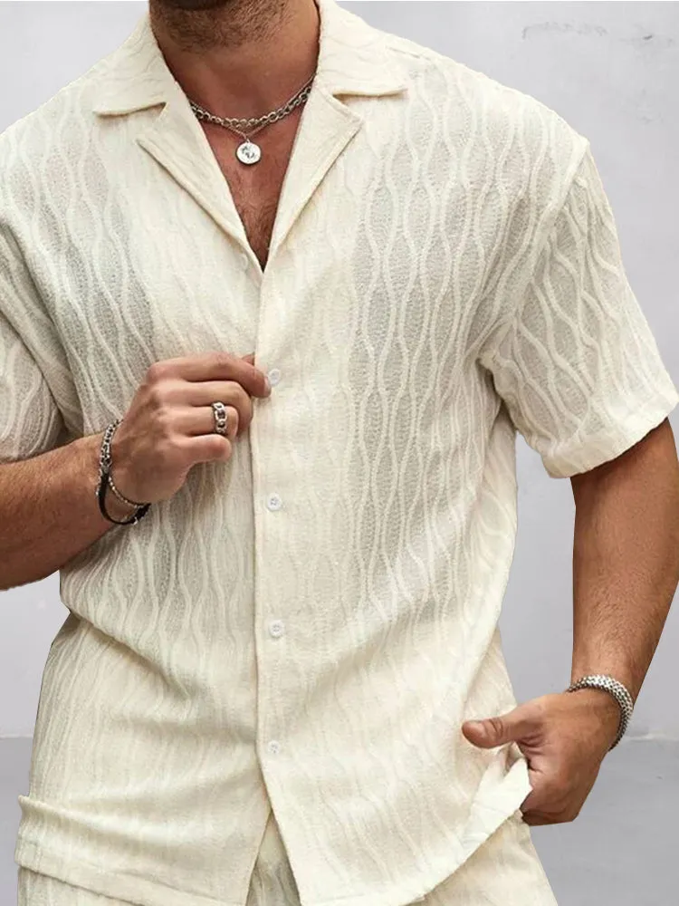 Soft Touch Wave Textured Shirt