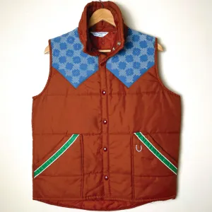 terracotta vintage one-of-a-kind vest