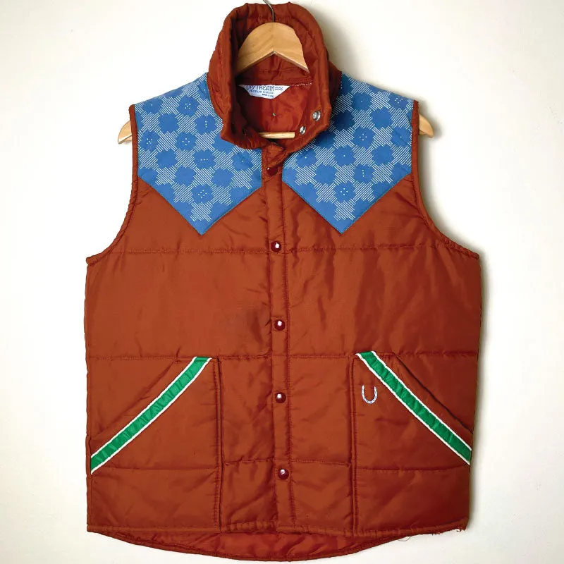 terracotta vintage one-of-a-kind vest