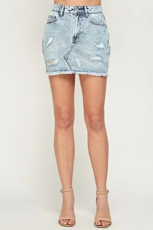 Urban Edge Denim Mini Skirt