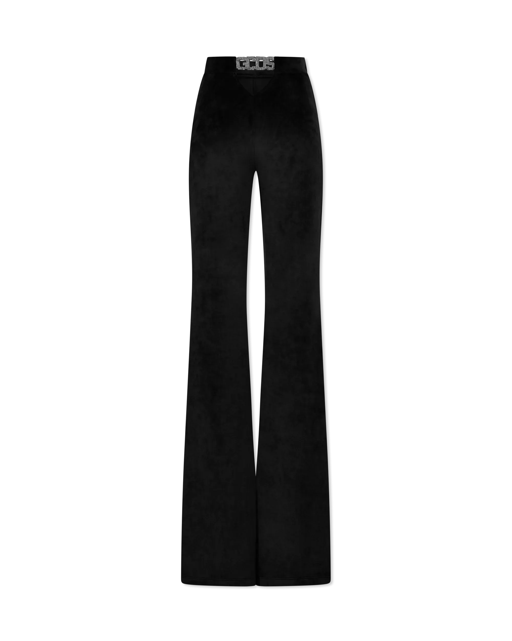 Velvet Choker Flare Trousers