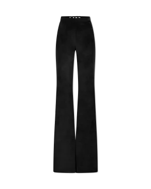 Velvet Choker Flare Trousers