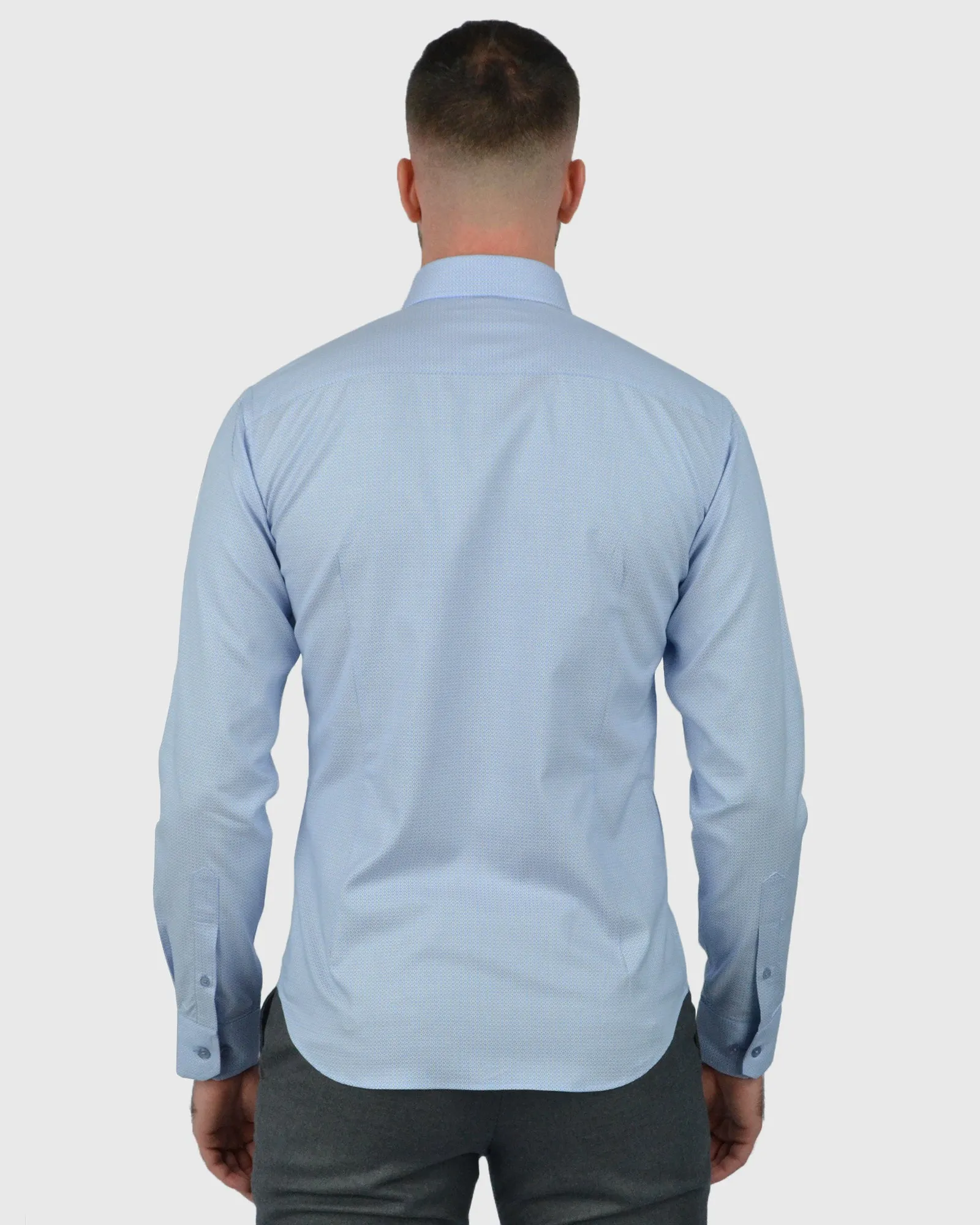 VINCENT & FRANKS S21LUX011 L-BLUE SLIM SC SHIRT