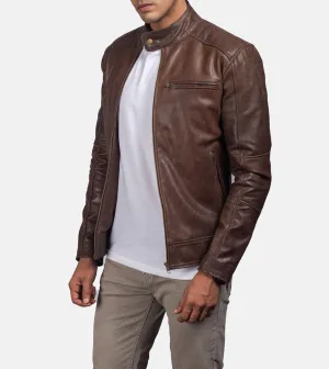 Vincent Brown Men's Leather Jacket