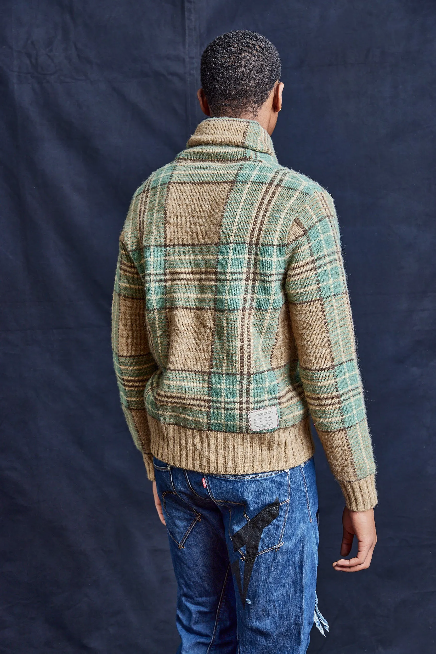 Vintage Ralph Lauren handknit - Check Wool Jumper