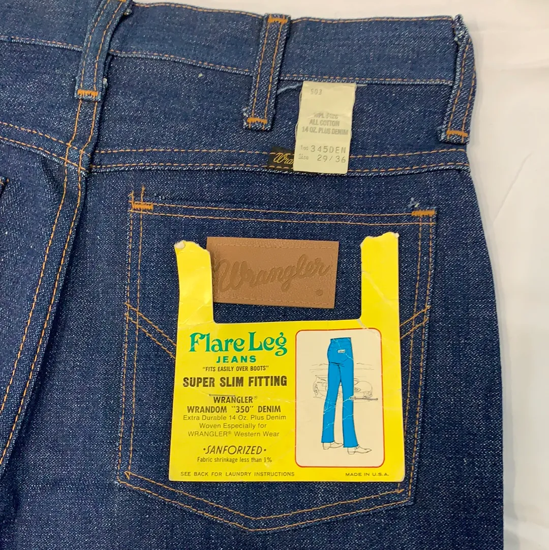 Vintage Wrangler Boot Cut Flared Jeans - W29