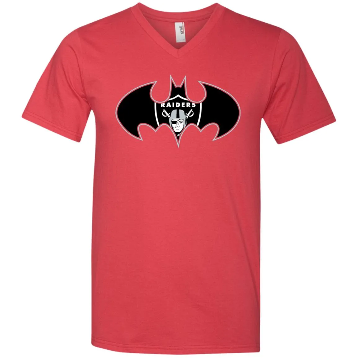 We Are The Oakland Raiders Batman Nfl Mashup Men V-Neck T-Shirt