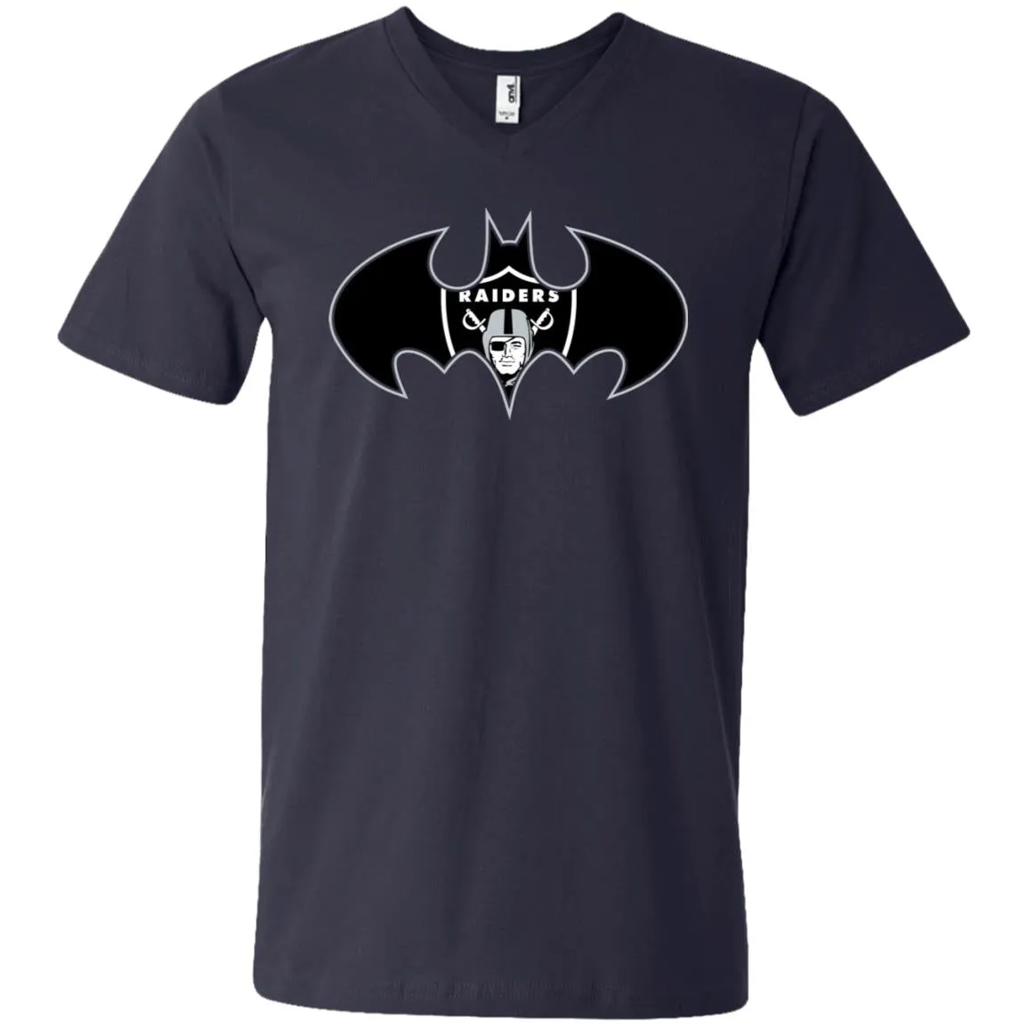 We Are The Oakland Raiders Batman Nfl Mashup Men V-Neck T-Shirt