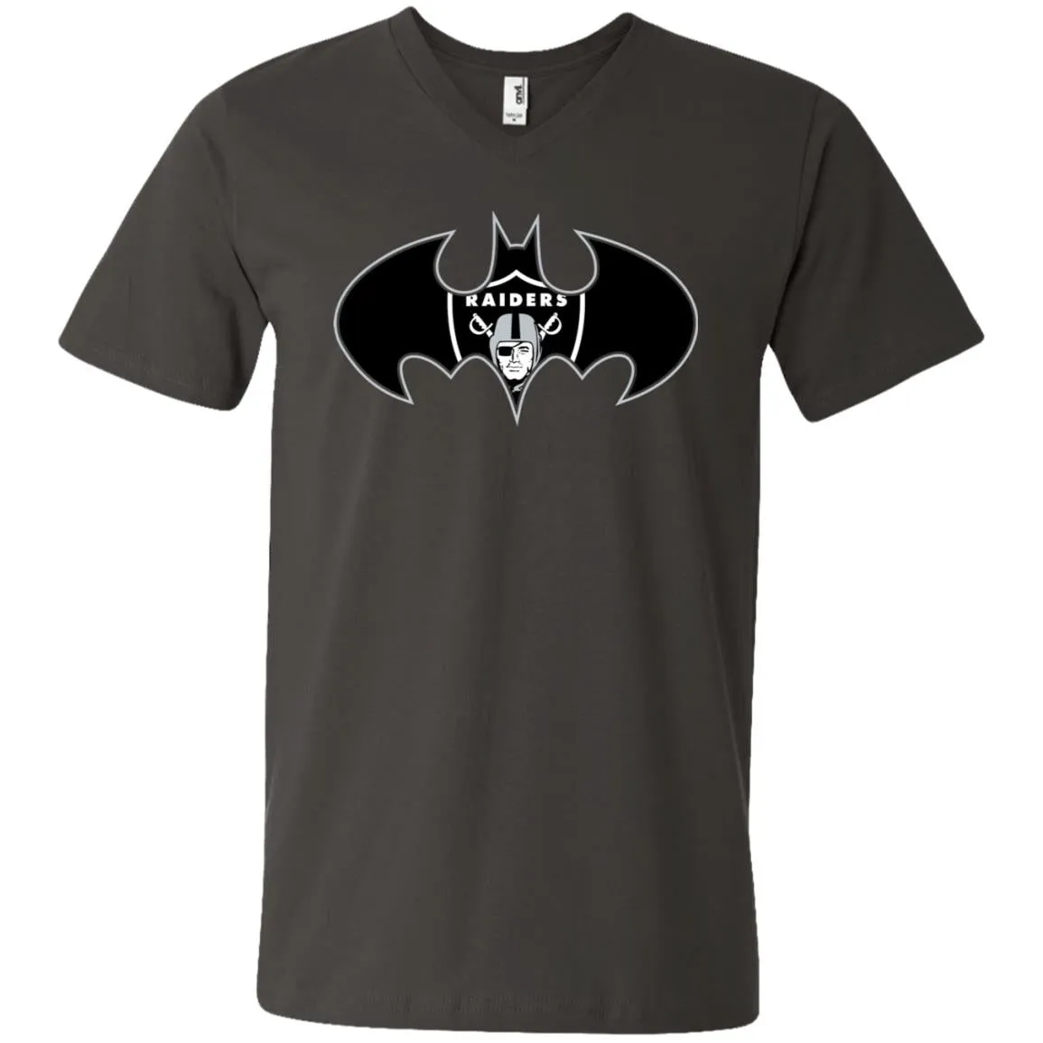 We Are The Oakland Raiders Batman Nfl Mashup Men V-Neck T-Shirt