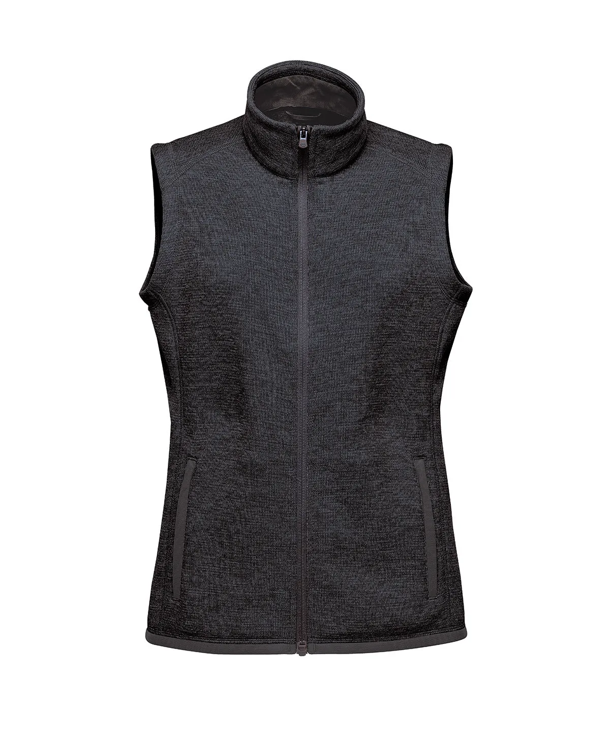 Womens Avalante fleece vest | Black Heather