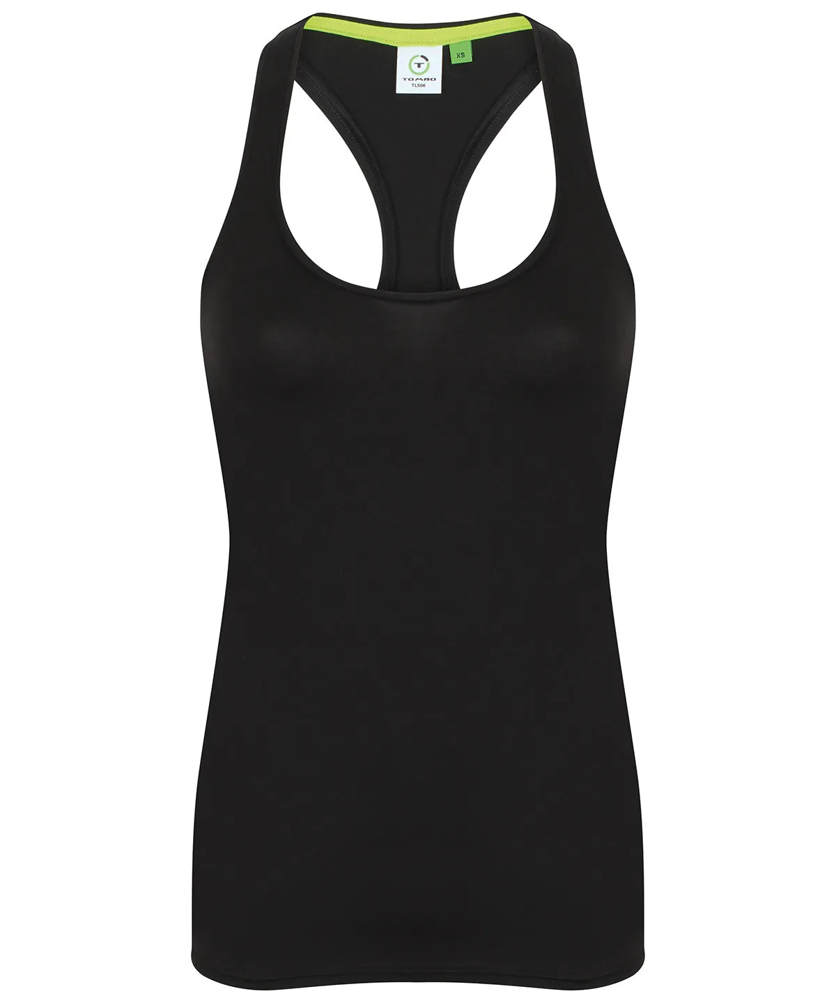 Womens racerback vest | Black