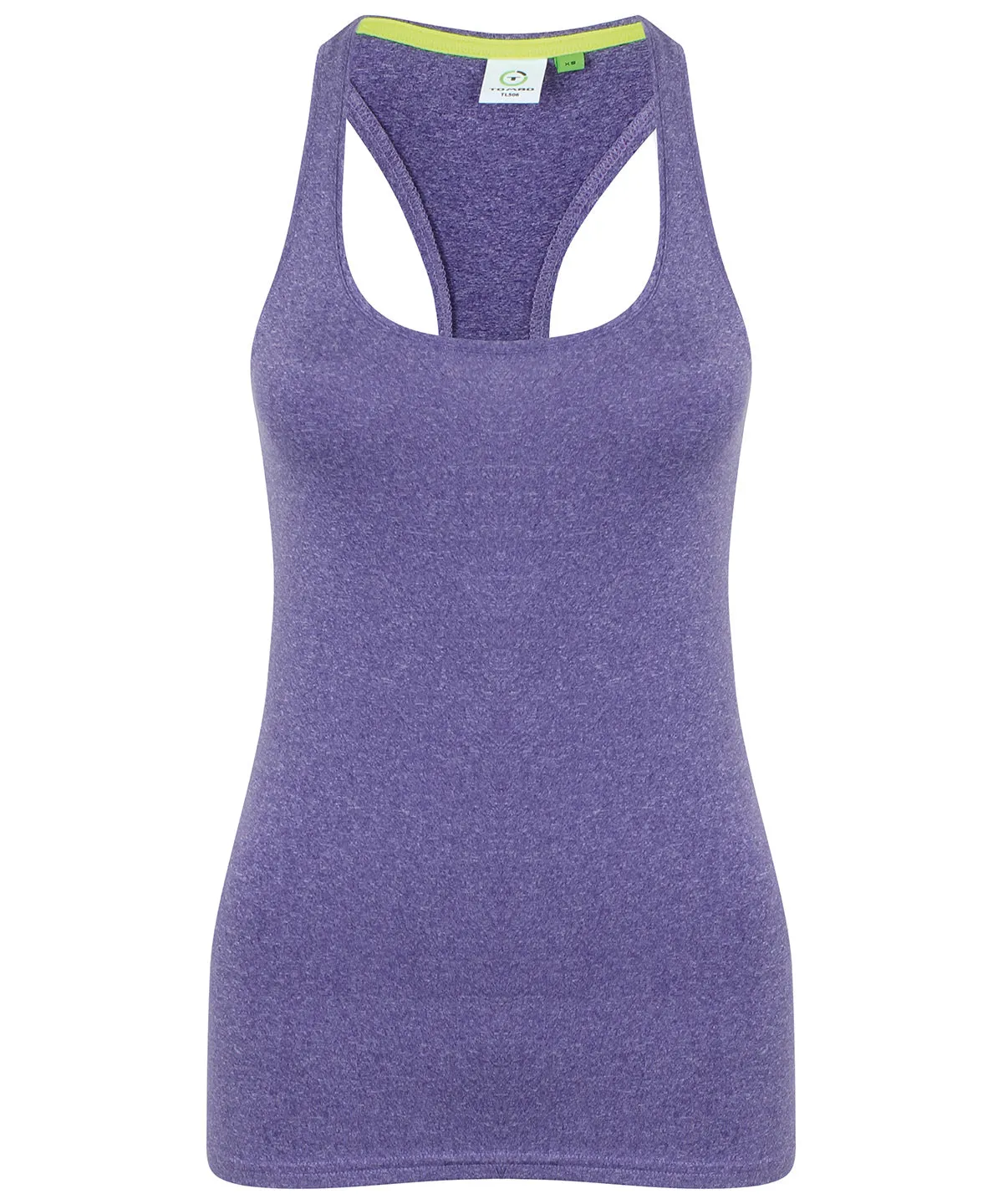 Womens racerback vest | Purple Marl